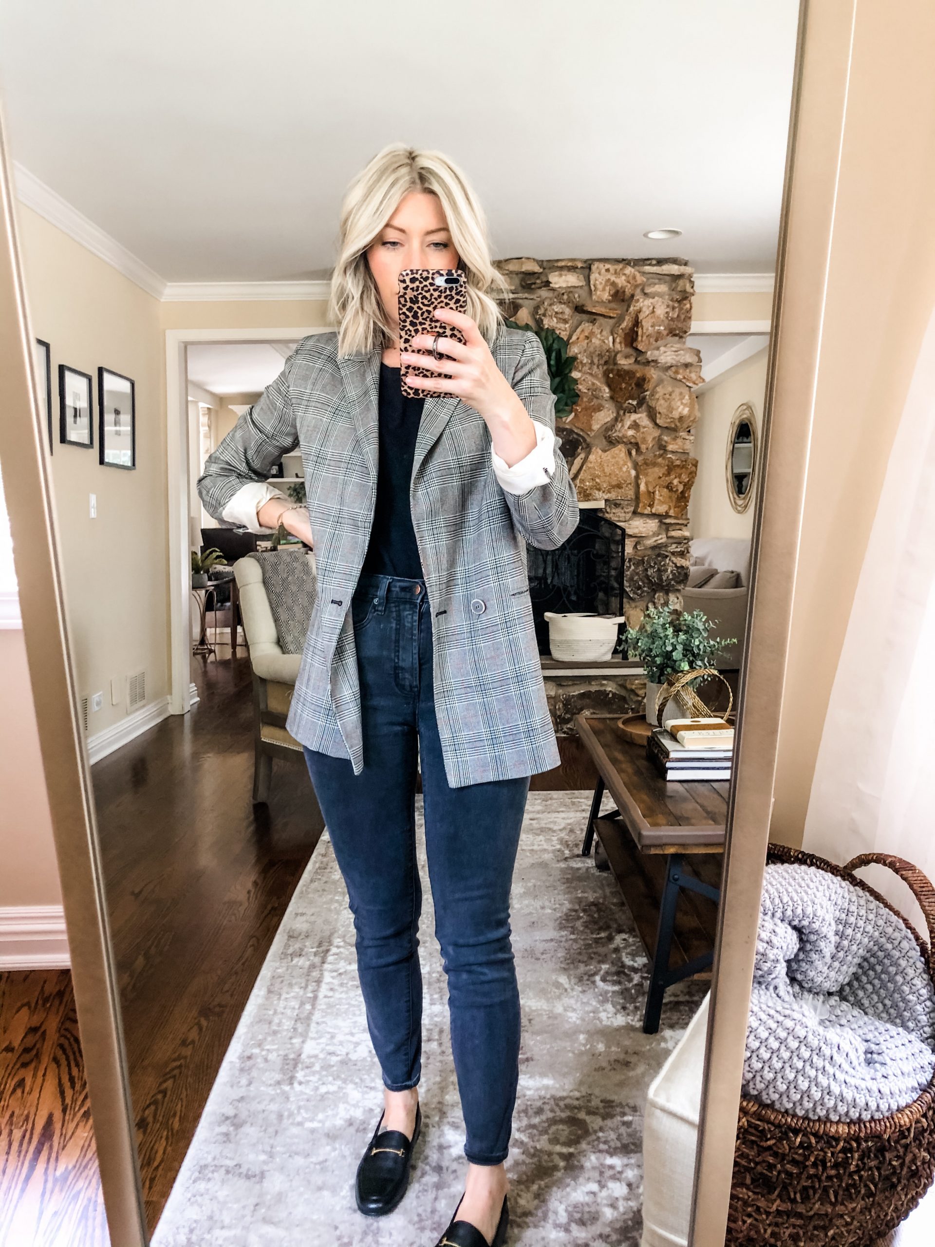 How to Style a Plaid Blazer for Fall