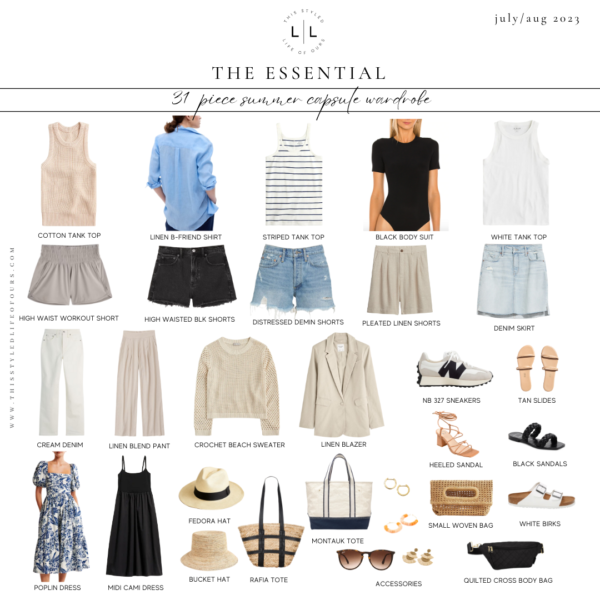 What You Need To Know: The Essential Summer Wardrobe Capsule | July/Aug 2023
