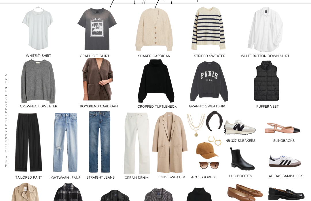 What You Need To Know: The Essential Fall Wardrobe Capsule | Sept/Oct 2023